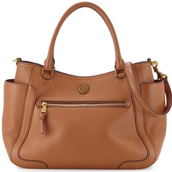 NWT Tory Burch Frances Satchel color Bark - Picture 3 of 7
